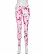 Epic Threads Kid's Girls Pink Stripey Tie-Dyed Leggings Pants Size L