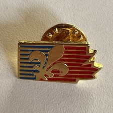 Épinglette vintage - Québec Fleur De Lys Canada