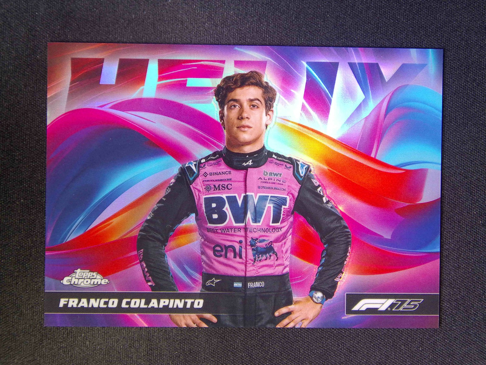 2025 Topps Chrome F1 Franco Colapinto Helix Case Hit SSP
