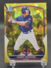 2023 Bowman Chrome Sapphire Edition Prospects Yellow /50 Yasser Mercedes 