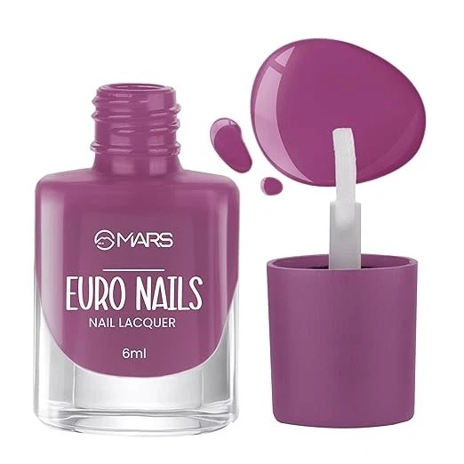MARS EURO Nail Lacquer | Glossy Gel Finish | Rich Pigmentation | Chip Free | Qui