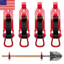 8-Piece Heavy Duty Metal Rubber Shovel Mount Kit Car Accessories Quick Release T