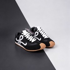 Black White Men Daily Shoes M816282XB3-1102 LOEWE Ballet Runner 2.0