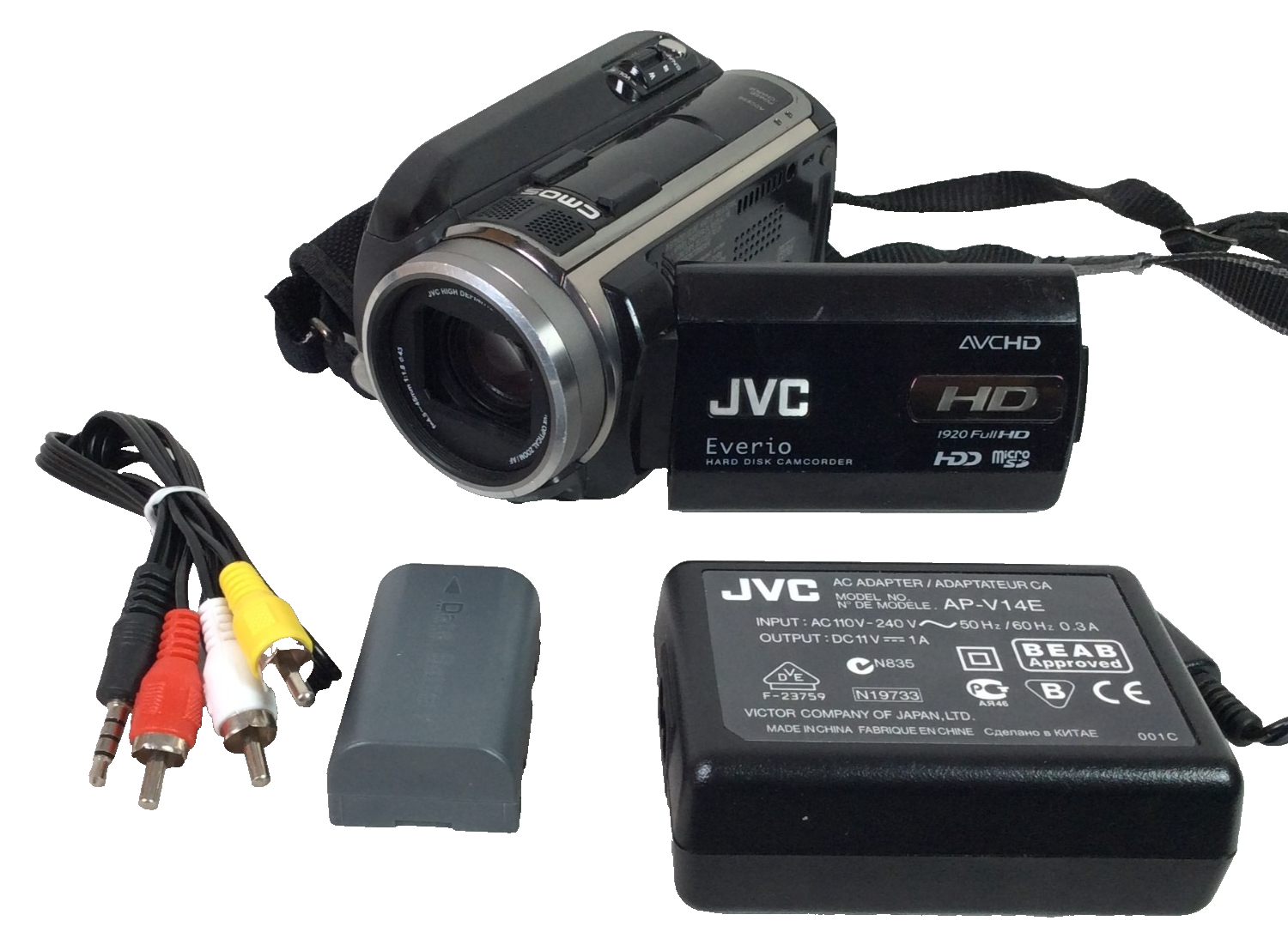 JVC Everio GZ-HD300 HD Camcorder HDD High Definition Digital Video Camera Black