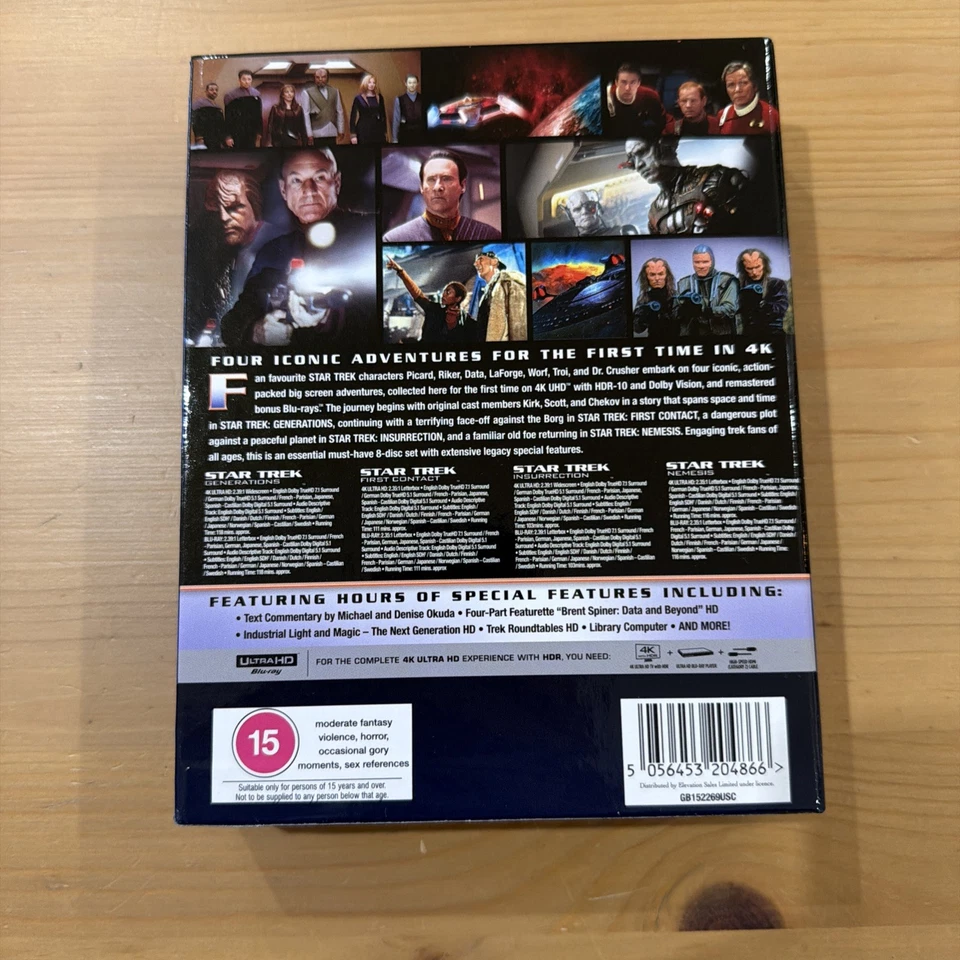Star Trek: The Next Generation 4-Movie Collection [15] 4k UHD Box Set - Image 2 of 4
