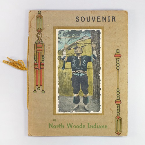 1926 North Woods Indians Lac du Flambeau, WI Antique Souvenir Photo Book