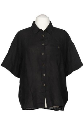 Gudrun Sjödén Bluse Damen Oberteil Hemd Hemdbluse Gr. XL Leinen Schwarz #z0s6dnp