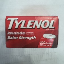 TYLENOL Extra Strength Acetaminophen Caplets 500mg 100 Count