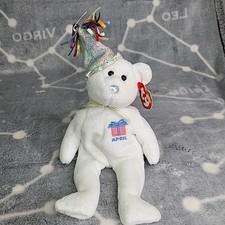 Ty Beanie Babies APRIL Birthday Bear- 2002 Excellent condition