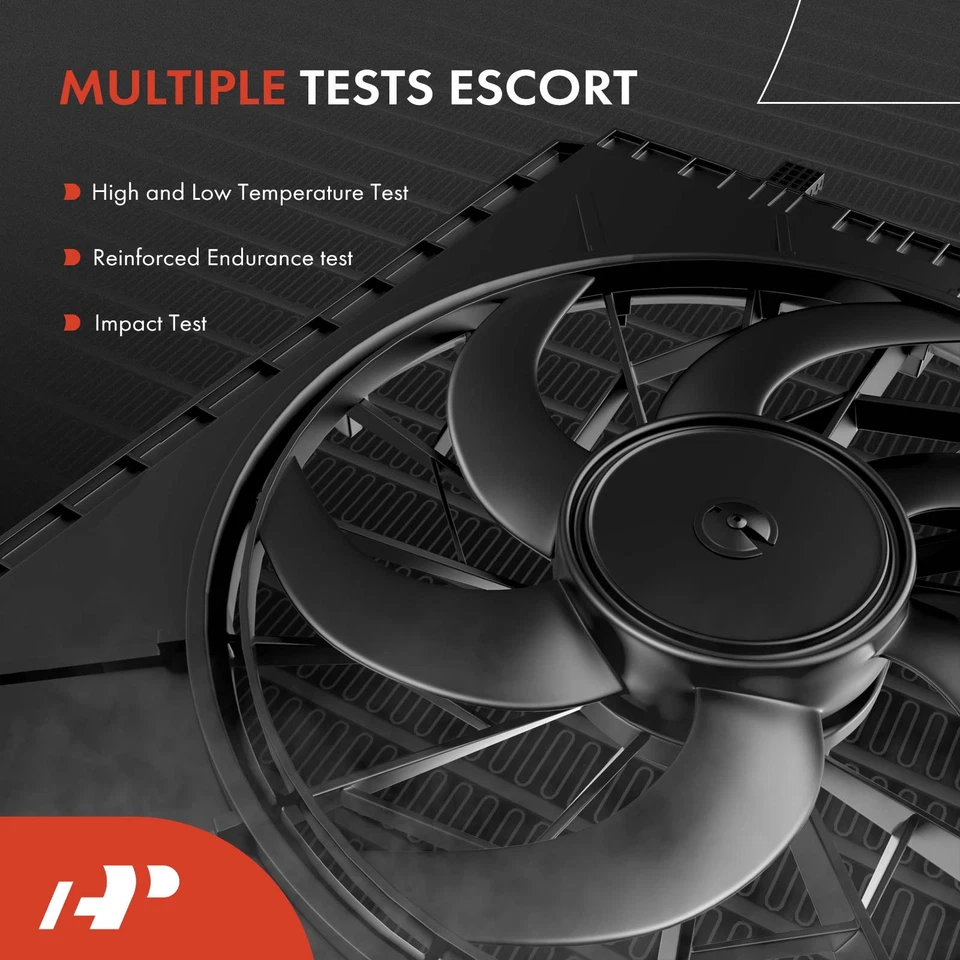 Conjunto de ventilador condensador de aire acondicionado A-Premium con cubierta para Mitsubishi Galant 2004-2009 Foto 4 de 4