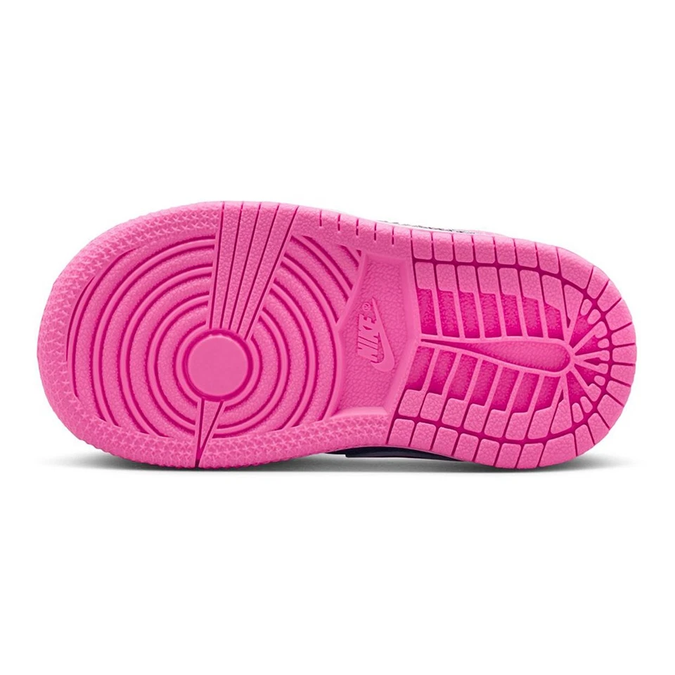 Toddler's Jordan 1 Mid SE "Denim Sequin" Cobalt Bliss/Pink Glow-White (HQ2000 - Image 2 of 4