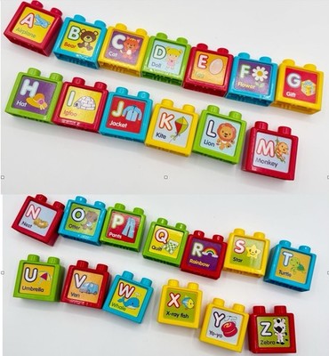 Vtech Ultimate Alphabet Train Blocks Sit to Stand Complete Set Replacement Lot 