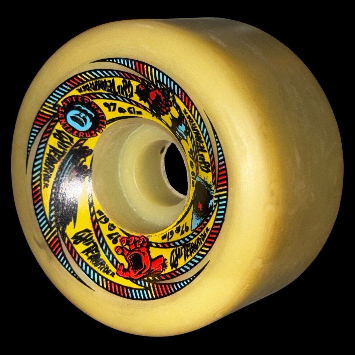 Vintage 1980's Santa Cruz Speed Wheels OJII Team Rider Skateboard