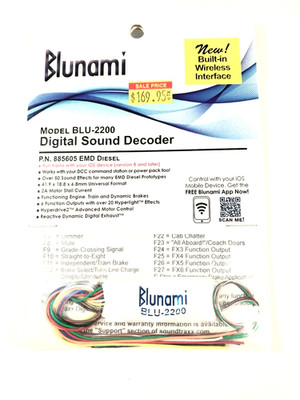 Use Your Phone! SOUNDTRAXX Blunami BLU-2200 EMD Diesel 885605 Sound Decoder DCC