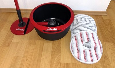 Vileda Spin & Clean Bodenwischer Set mit 5 Bezügen