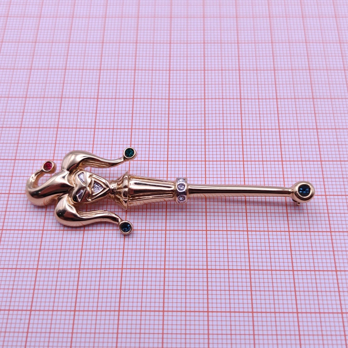 ⭐ Pierre Lang Brosche Anstecknadel Stecker Pin Anhänger Perle Stein Gold 069 ⭐