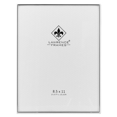 Lawrence Frames Simply Metal Picture Frame, 8.5 by 11-Inch, Silver