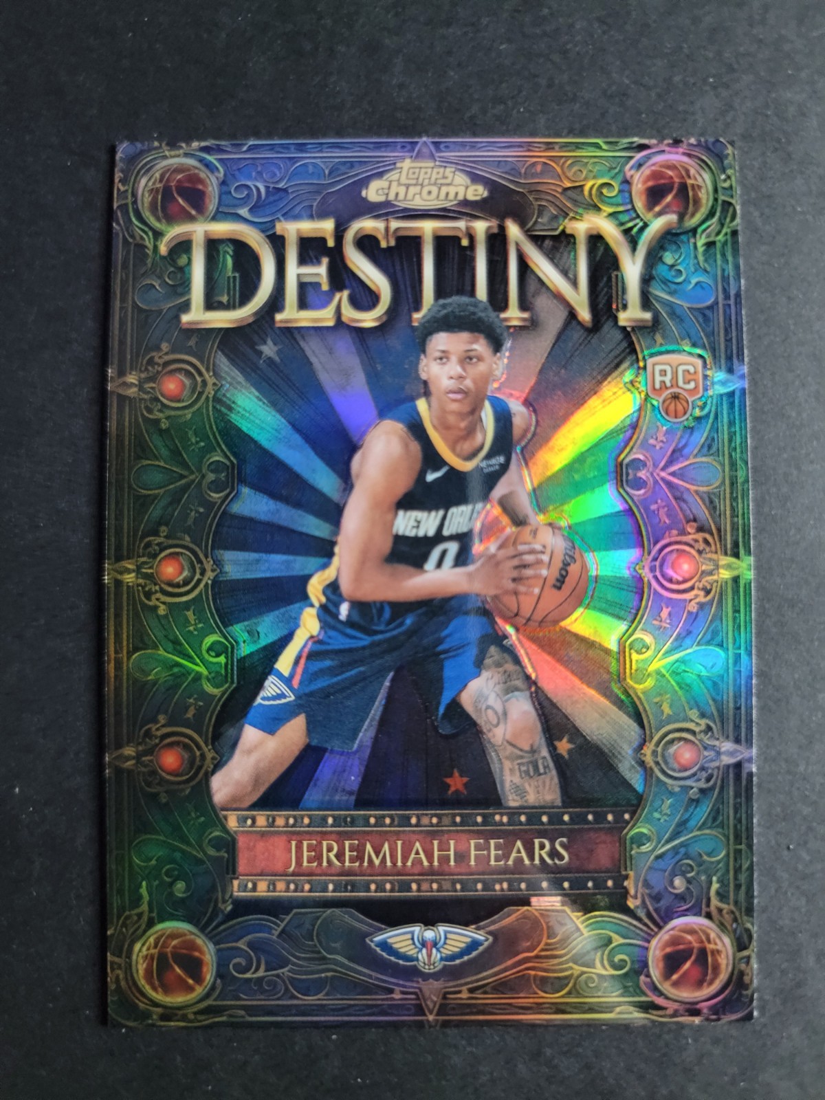 Jeremiah Fears 2025-26 Topps Chrome Basketball RC Rookie Destiny Refractor