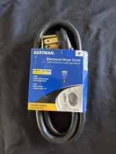 Eastman Appliance 6ft 4-Wire Dryer Cord 30 Amp Fits Most Dryers 61255