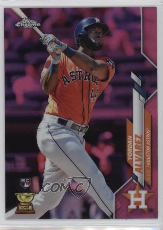 2020 Topps Chrome Pink Refractor Yordan Alvarez #200 1bi0
