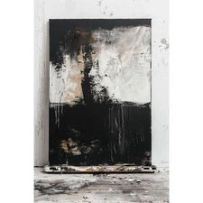 Gray Black Oil Painting 100% Hand Painted Oil Painting On Canvas Modern Handmade