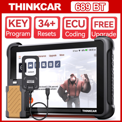 ThinkScan 689BT All System Diagnostic Scanner + Thinkcar TKEY101 Key Programmer