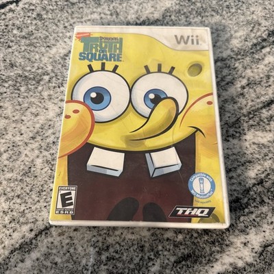 SpongeBob's Truth or Square (Nintendo Wii, 2009) Complete W/Manual Tested CIB