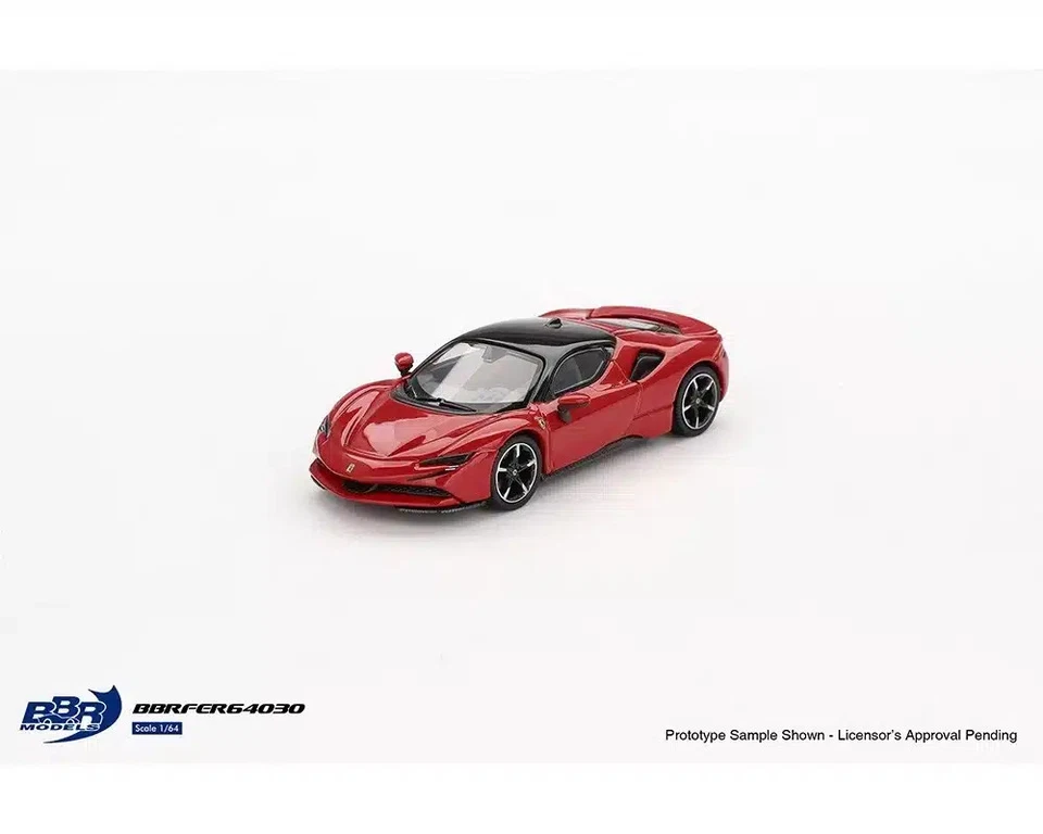 BBR Ferrari SF90 Stradale Rosso Corsa Die Cast 1/64 - Immagine 2 di 4