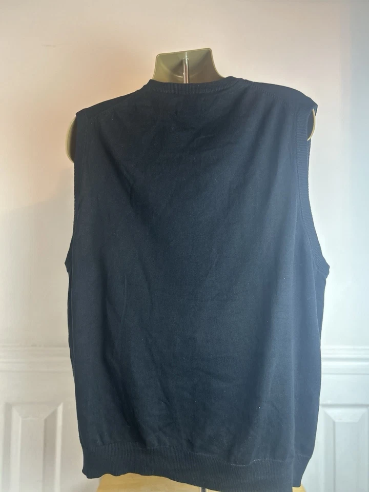 Chaps Mens Vintage Sleeveless Vest Top Cotton Pull Over Sweater Size XXL/TTG - Image 3 of 4