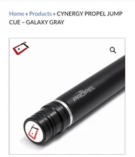 Cuetec Propel Jump Cue Galaxy Grey 13.9mm Carbon Shaft