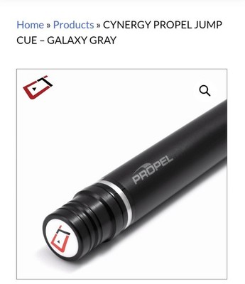 Cuetec Propel Jump Cue Galaxy Grey 13.9mm Carbon Shaft