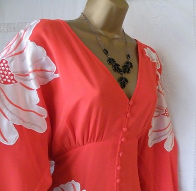  ******MONSOON PRE-OWNED ''TALIA ORANGE'' DRESS SIZE 24****** 