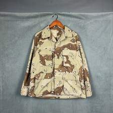 Giacca BDU mimetica deserto militare USA vintage 1983 colore cioccolato chip