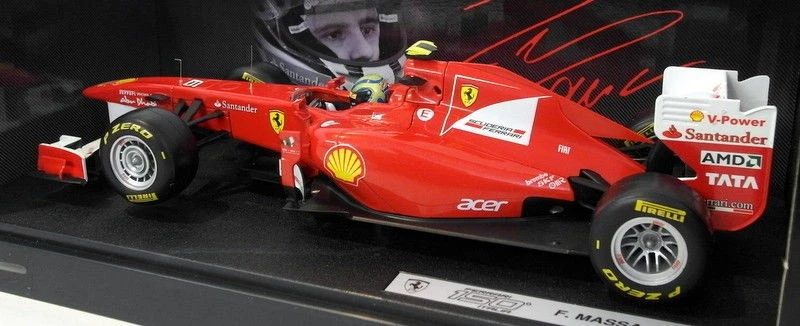 Hot Wheels 1/18 Scale diecast - W1074 Ferrari 150 Italia F. Massa F1 #6 - Image 3 of 4