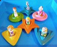 Vintage 1989 Wendy's Hanna Barbera Jetson s Rolling Space Toys Set of 6