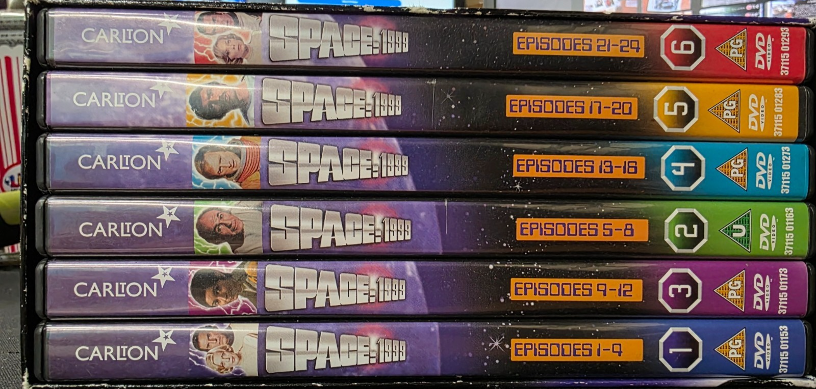 Space 1999 Gerry Anderson Volumes 1-3 episodes 1-12 Pre Owned