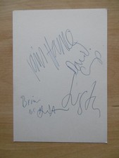 Del Amitri band autographs signed 10x15 cm index card