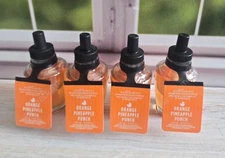 bath and body works orange pineapple punch wallflowers home fragrance refill x4