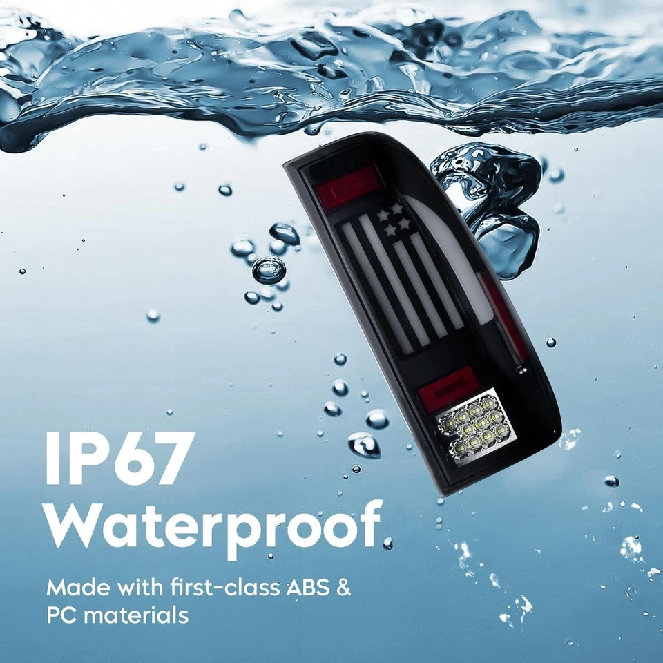 Luz trasera LED para Ford F150 1997-2003, F150 Heritage 2004, F250 Light Duty (7 L Foto 4 de 4