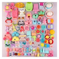25 pcs Random Accessories For LPS Pets Toys House Collar Glasses Sofa Gift Kid
