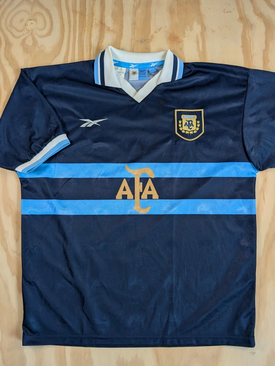 【新品、希少】アルゼンチン代表1999年2ndユニReebok レトロ 90s Preços baixos em Equipe Nacional Reebok Argentina Azul Roupas e