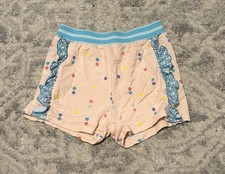 Matilda Jane Girls Size 6 Ruffle Shorts Pink Blue Polka Dot Boutique