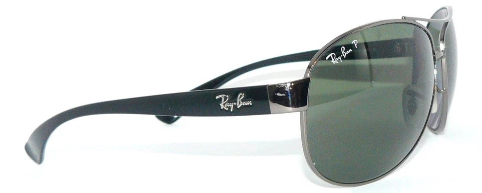 Ray Ban SONNENBRILLE GRAU GRÜN RB 3386 004/9A POLARISIERT 3526 BRILLE 3025 PILOT - Bild 2 von 4