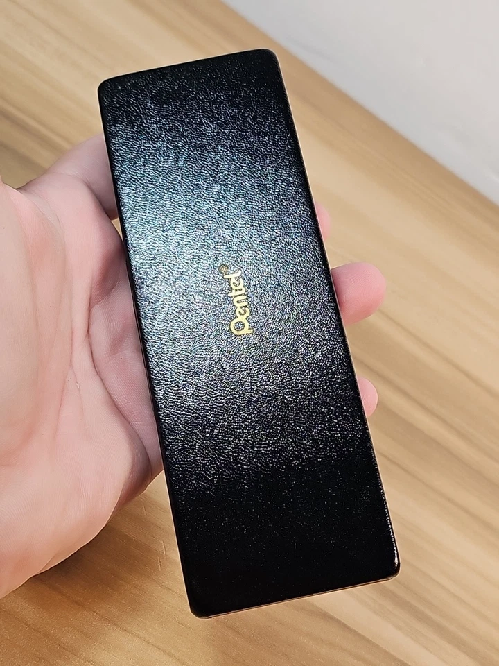 Conjunto de caneta e lápis mecânico vintage dourado Pentel Excalibur sem tinta como é o Japão - Imagem 3 de 4