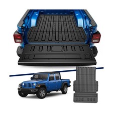 Truck Bed Mat Compatible with 2020-2025 Jeep Gladiator JT Bed Mat Tailgate Li...