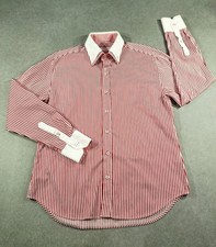 Jiggler Lord Berlue England Mens Shirt Medium Size 5 Red White Dress Formal