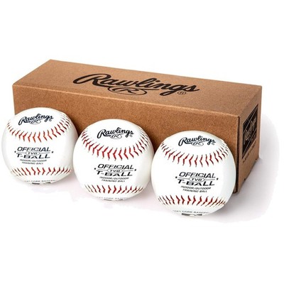 Indoor/Outdoor T-Ball Balls | Official Weight | 3-Pack
