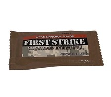 US Military MRE Snack First Strike Energy Bar Apple-Cinnamon Hunting Camping