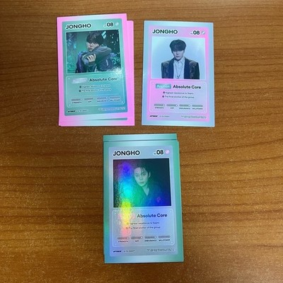 JONGHO ATEEZ 3 Fotokartenalbum Goldene Stunde Teil.5 MAD Offizieller Kpop...