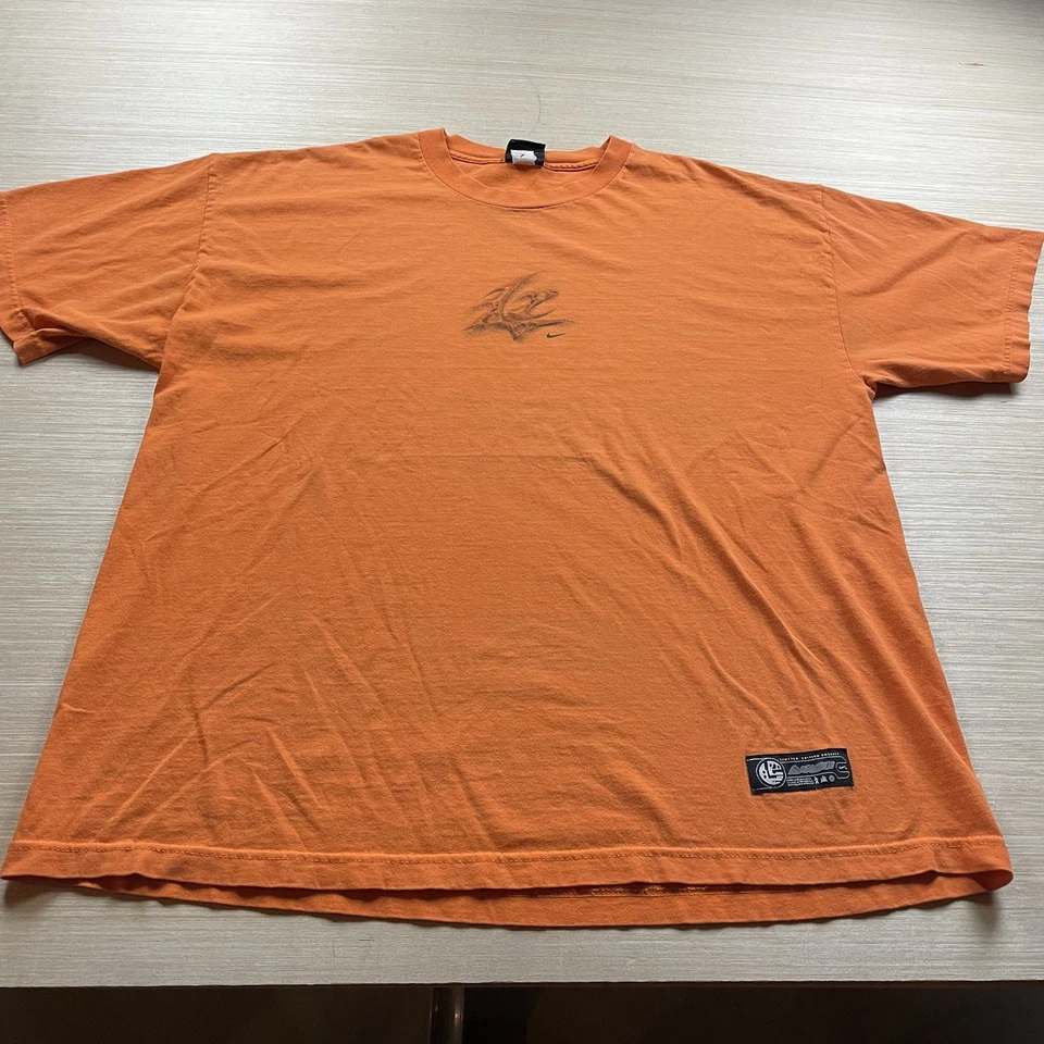 Vintage 90s Nike Air Y2K Flames Bakin T Shirt XXL Limited Edition ACG - Image 2 of 4